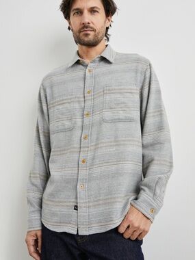 Men's Rails Grey Shirt NWT 2XL 110% Cotton